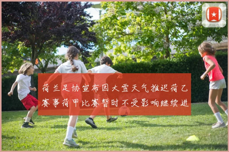 荷兰足协宣布因大雪天气推迟荷乙赛事荷甲比赛暂时不受影响继续进行